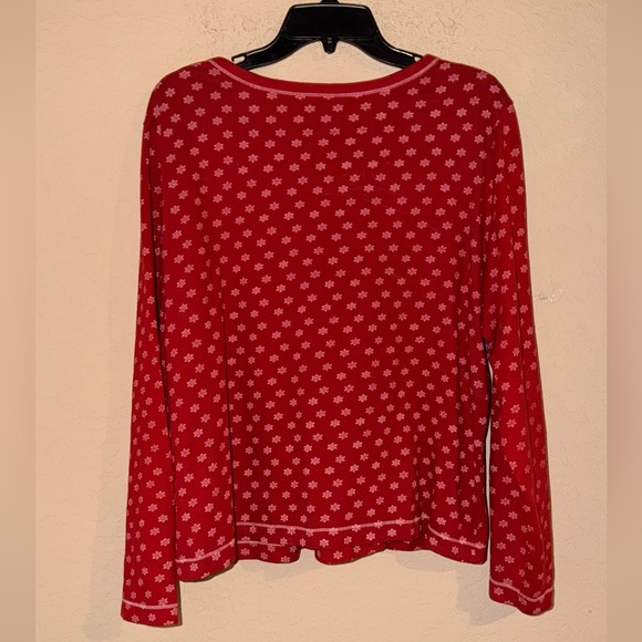 Cacique Lane Bryant Christmas Red & White Snowflake Pajama Set- Size 14/16 - Picture 8 of 14